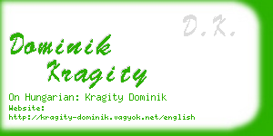 dominik kragity business card